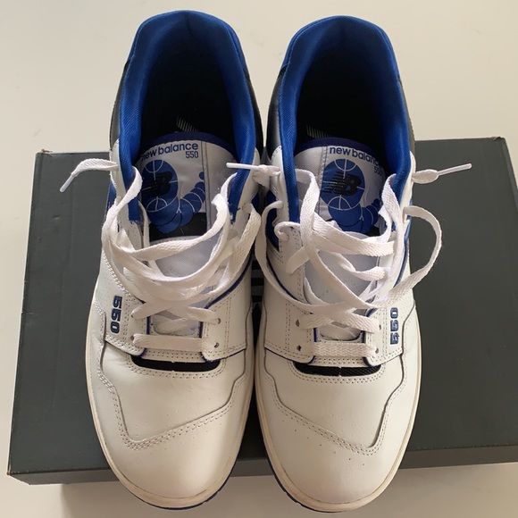 BEST DEAL! New Balance 550. 13US. Worn twice. *I would say they fit a size 12.5* - Picture 2 of 7